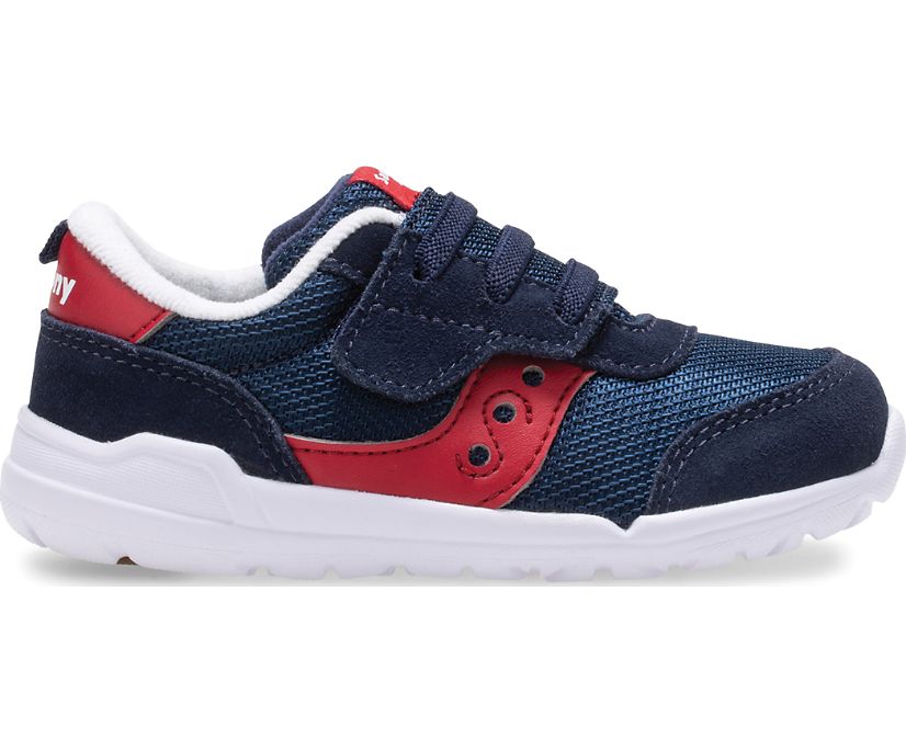 Kids' Saucony Jazz Riff Sneakers Navy / Red | Singapore 735UZGT